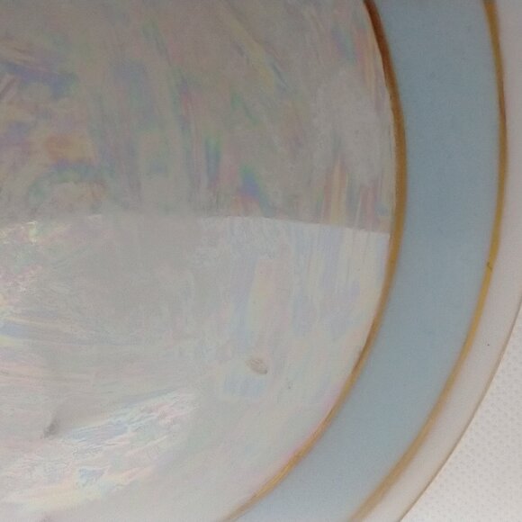 VTG Thomas Bavaria J.O'B. Decorative Small Plate -Blue w/Gold Trim - Lusterware - Picture 8 of 13